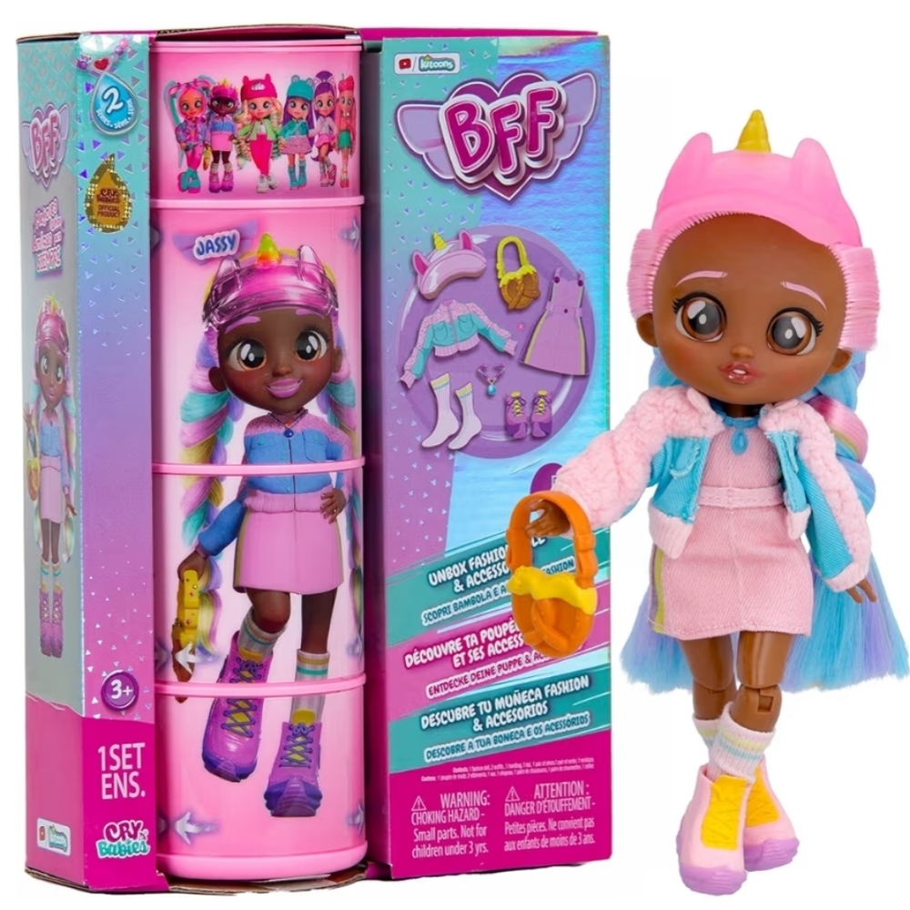 🧨♡BFF Doll with Accessories - Pink and Blue